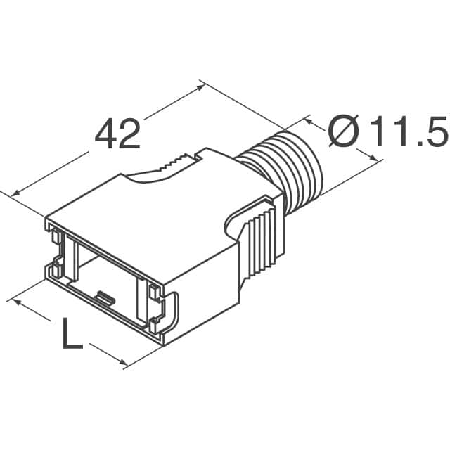 DX30M-20-CV(10) Hirose Electric Co Ltd  Carcasas traseras para conectores D-Sub en forma de D